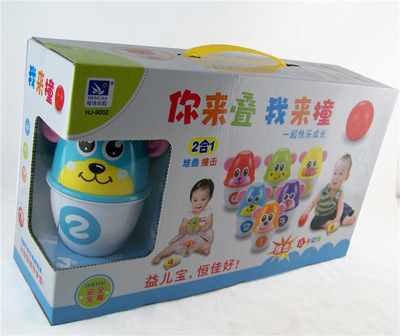 【恒威玩具 新品9002儿童保龄球 动物叠叠乐 2合1益智玩具批发】价格,厂家,图片,教具、早教机,惠州市惠城区恒威玩具商行-