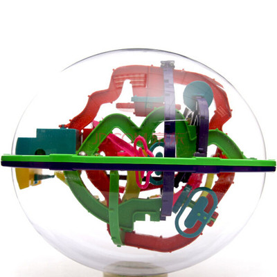 爱可优 3D立体迷宫球幻智力球挑战智力 儿童益智玩具 208关937A图片-京东